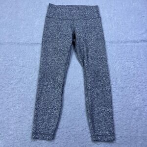 Lululemon Leggings 8 Wunder Under Hi-Rise 7/8 Tight 25" Heathered Black W5AOUS